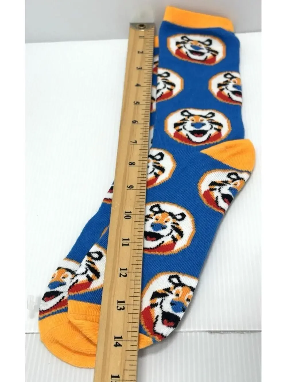 Kellogg's Tony the Tiger Frosted Flakes Socks Blue Orange Crew Socks Mens, NWT
